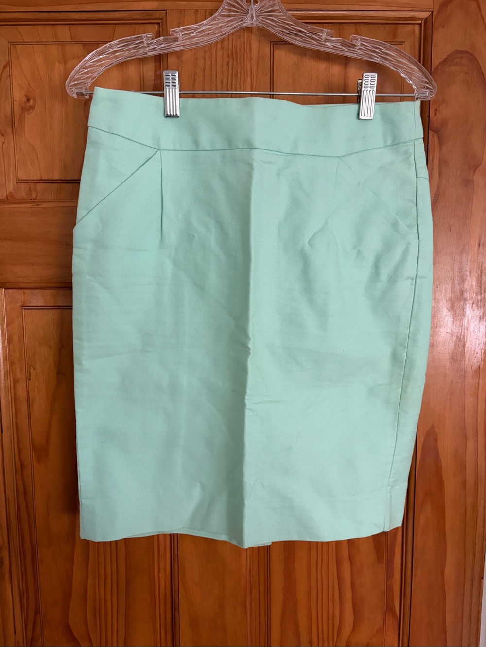 J. Crew Mint Green Pencil Skirt
